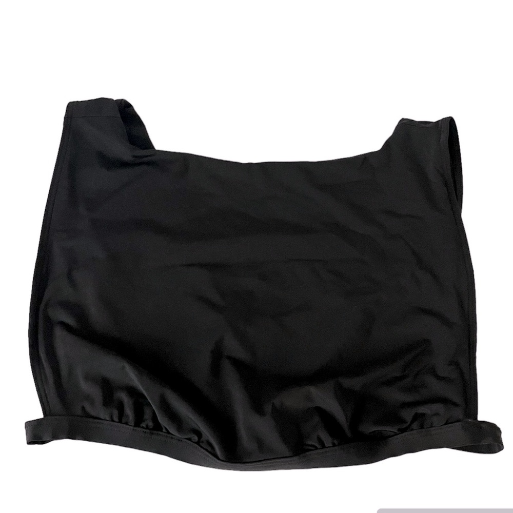 Aerie Black Real Soft Crop Bra/Top Size Large